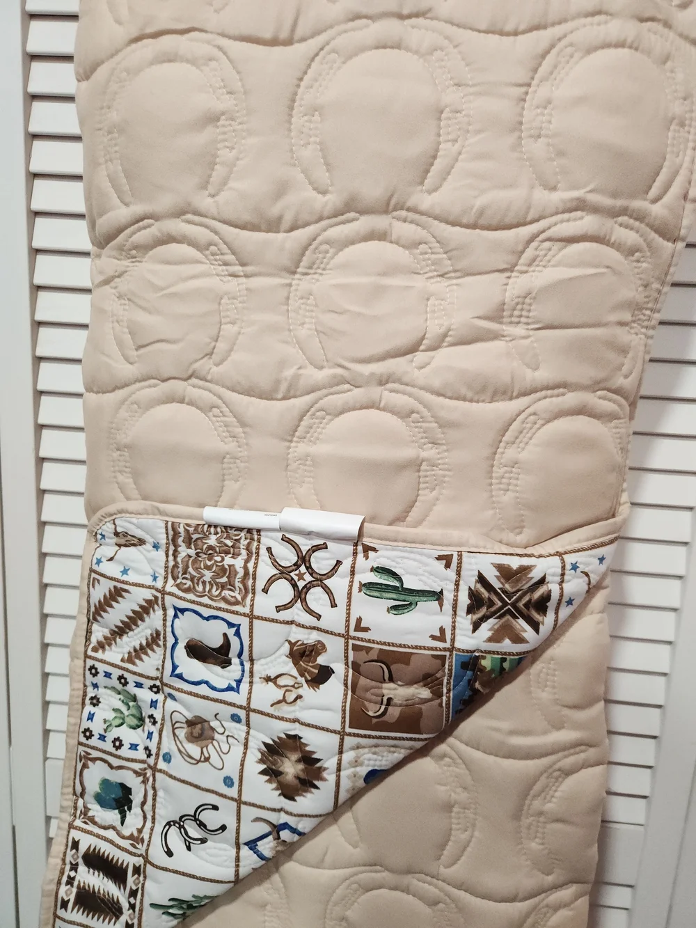 Wrangler Full/Queen Quilted Bedspread With Western Design